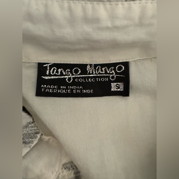 Tango Mango Collection Art-to-Wear Patchwork Embellished Tunic Shirt Small - Picture 13 of 13